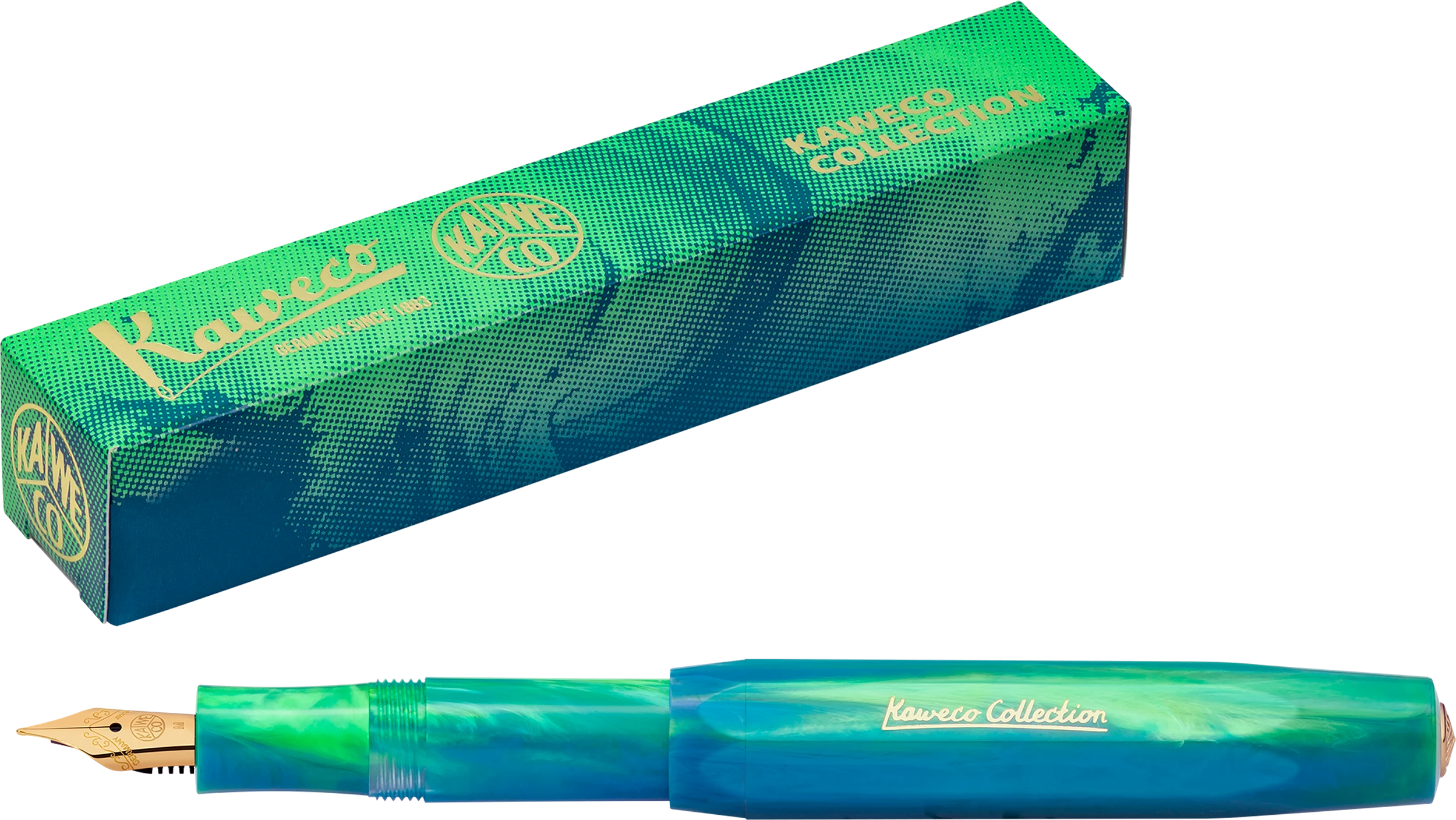 Kaweco Collection Fountain Pen Marble Ocean - Blesket Canada