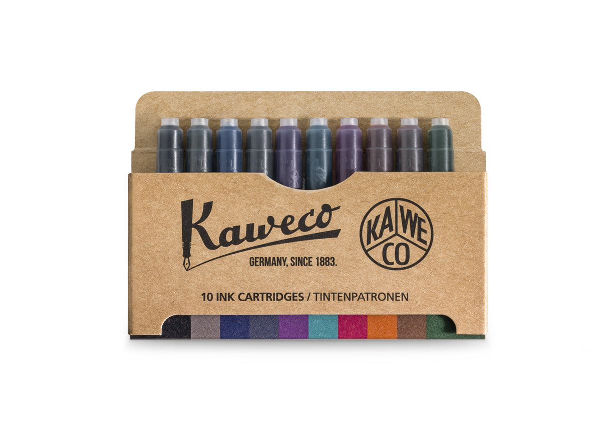 Kaweco Ink Cartridges 10 pack assorted colours - Blesket Canada