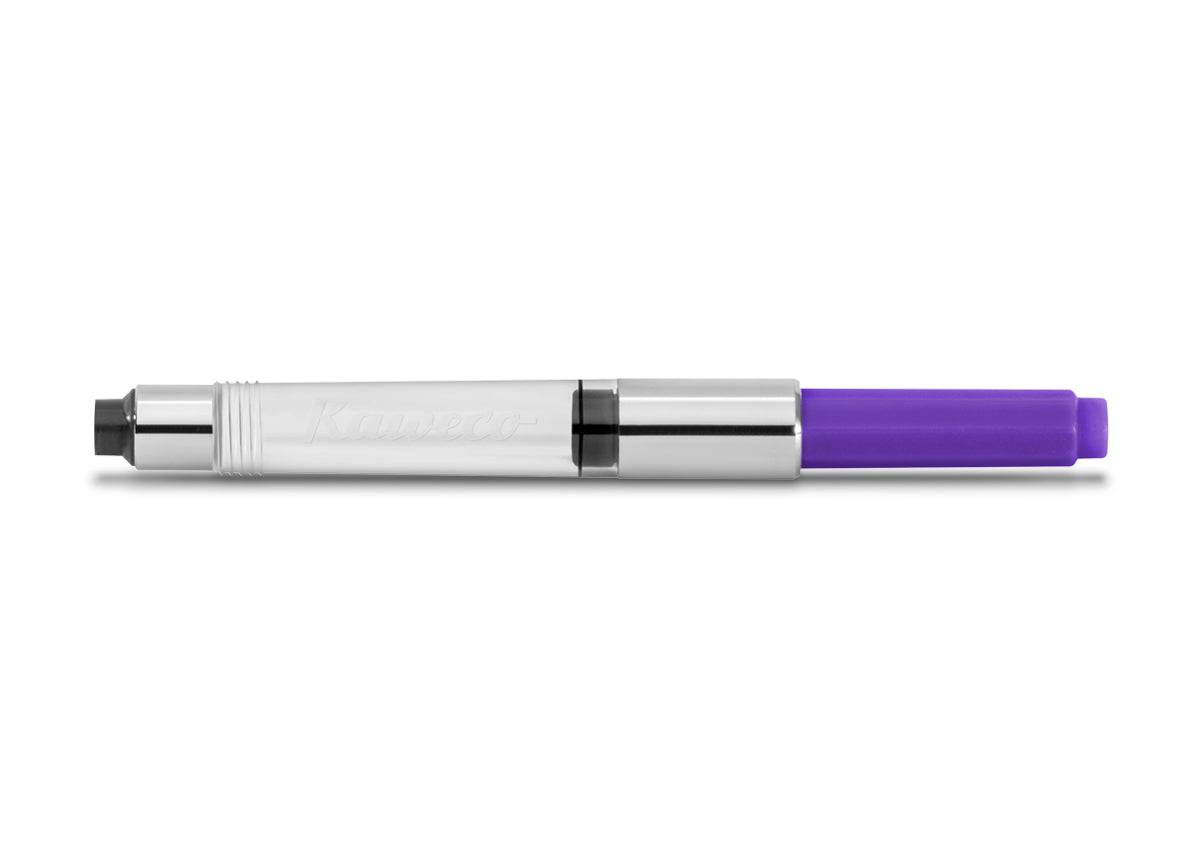 Kaweco Sport Brass Fountain Pen Set - Medium Nib Pen - Mini Converter - 6 x  Black Ink Cartridges : : Office Products