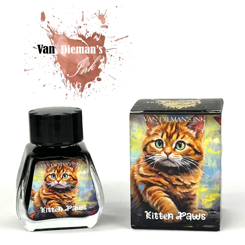 Van Dieman's Feline - Kitten Paws 30ml Fountain Pen Ink - Blesket Canada