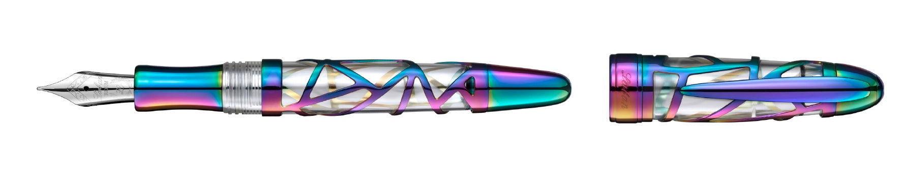 Laban Rainbow Skeleton Fountain Pen - Blesket Canada