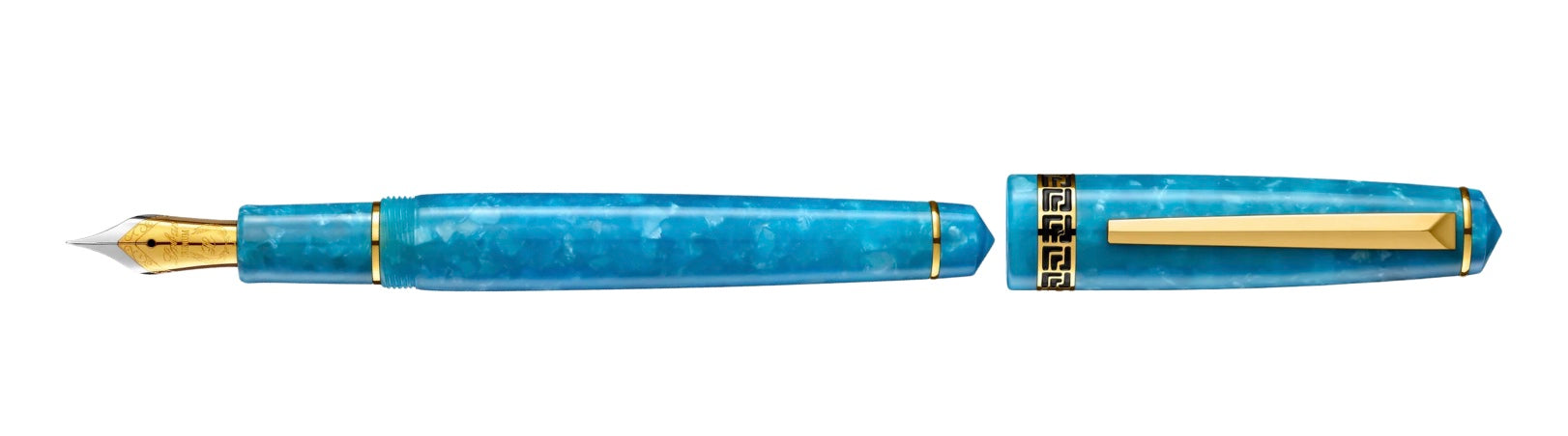 Laban Sky Blue Rosa Fountain Pen - Blesket Canada