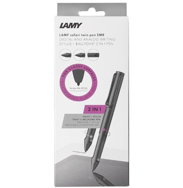 LAMY EMR Digital Safari Twin pen all black - for Glossy Surfaces - Blesket Canada