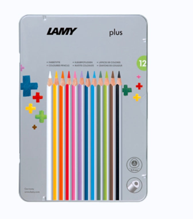 Lamy plus Coloured Pencil Set in Metal Box - 12 Colours - Blesket Canada