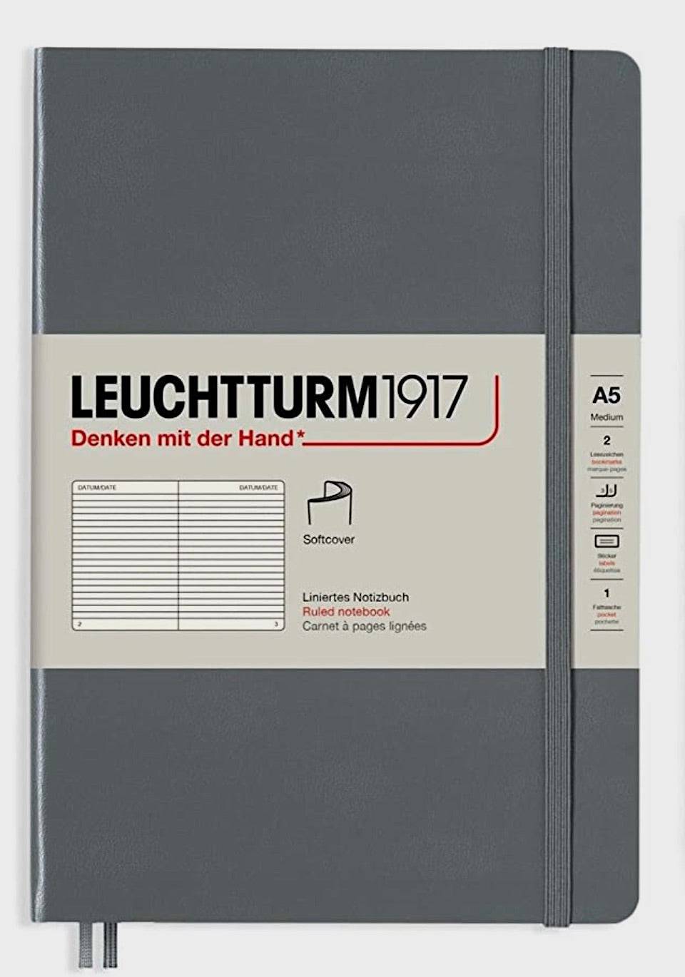 Leuchtturm1917 Softcover Ruled Notebook A5 - Blesket Canada