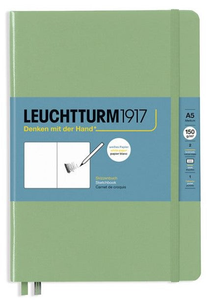 LEUCHTTURM1917 Hardcover Sketchbook A5 Plain - Sage - Blesket Canada