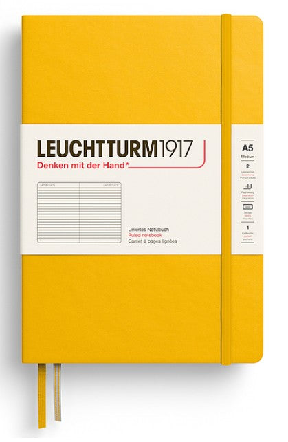 LEUCHTTURM1917 Hardcover Medium Notebook A5 Ruled - Sunflower - Blesket Canada