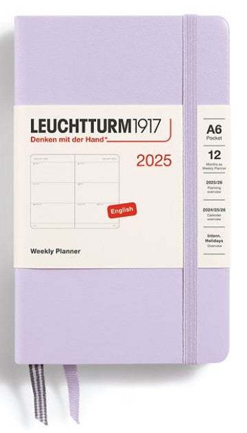 LEUCHTTURM1917 Hardcover A6 Weekly Planner 2025 - Lilac - Blesket Canada