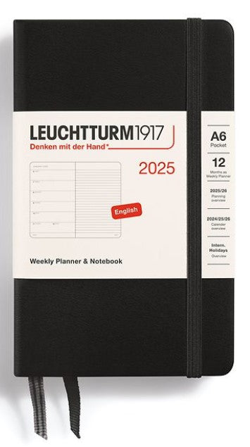 LEUCHTTURM1917 Hardcover A6 Weekly Planner & Notebook 2025 - Blesket Canada