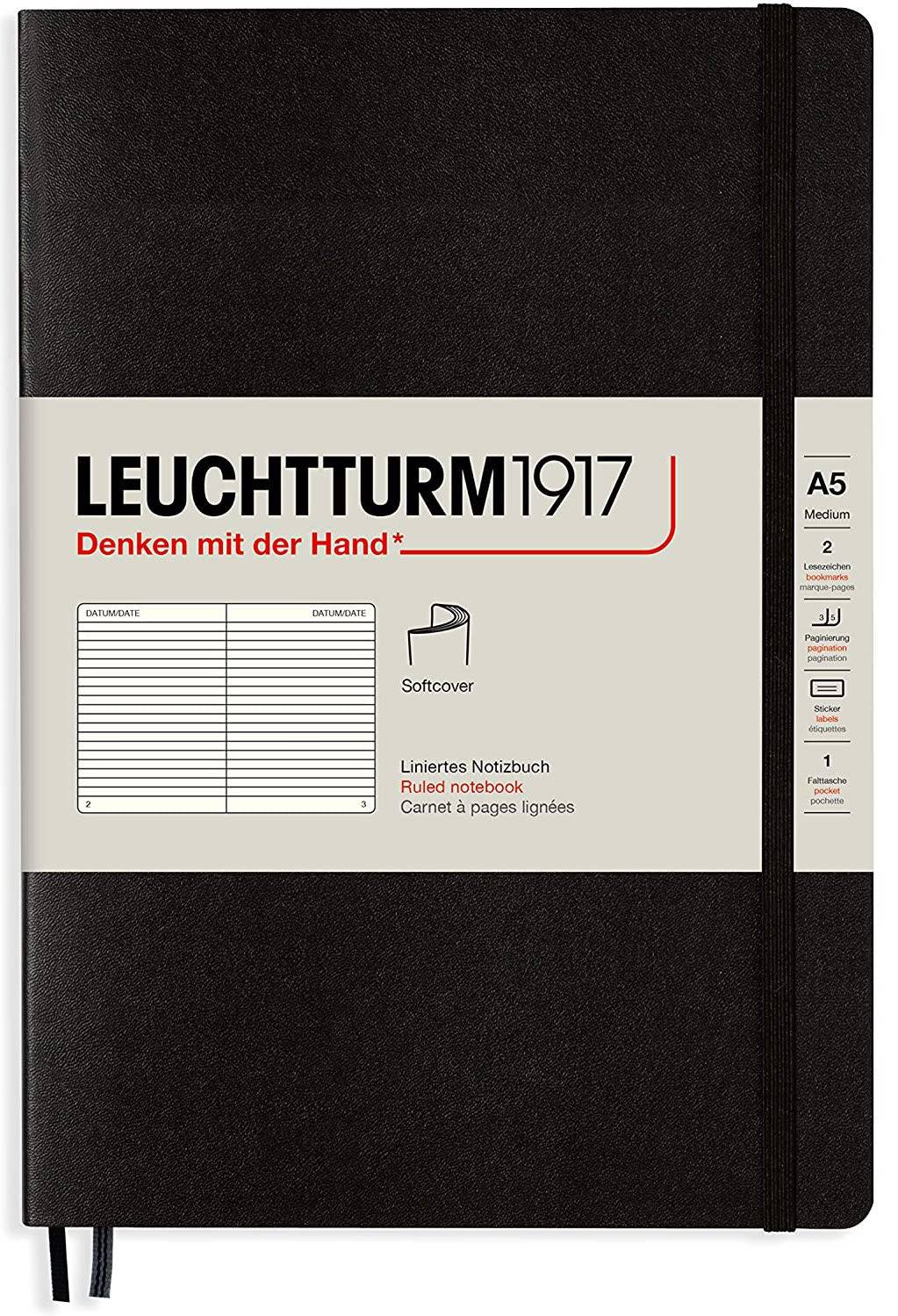 Leuchtturm1917 Softcover Ruled Notebook A5 - Blesket Canada