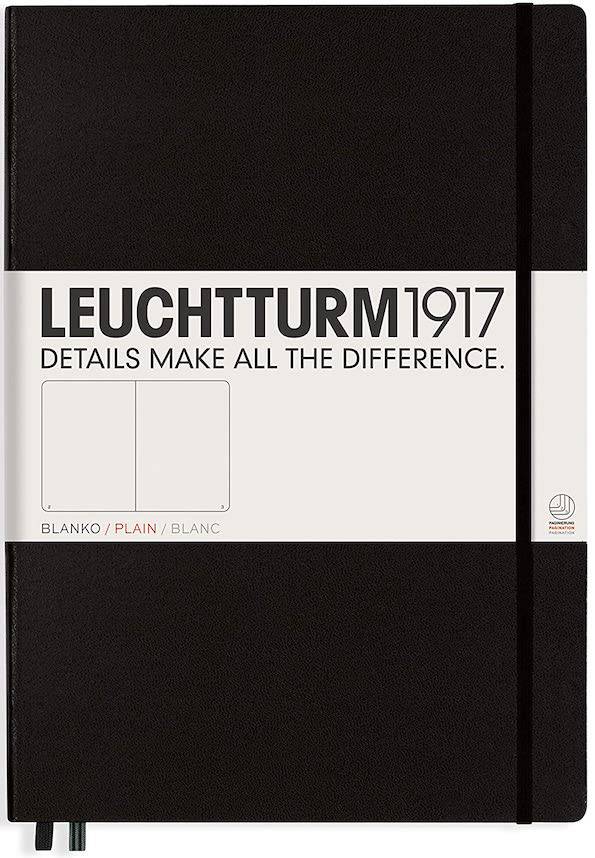 Leuchtturm1917 medium (A5) Hardcover Notebook Plain - Blesket Canada