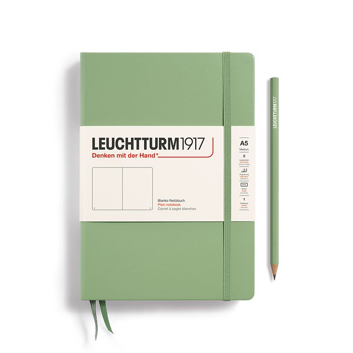LEUCHTTURM1917 Hardcover Notebook 120G Edition Medium Plain - Sage - Blesket Canada