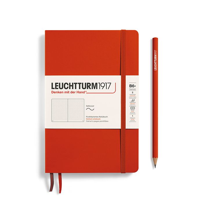 LEUCHTTURM1917 Softcover Classic Notebook (B6+) Dotted - Fox Red - Blesket Canada
