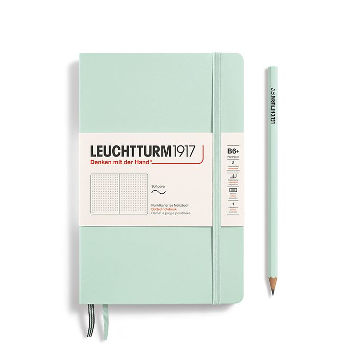 LEUCHTTURM1917 Softcover Classic Notebook (B6+) Dotted - Mint Green - Blesket Canada