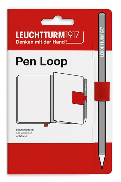 LEUCHTTURM1917 Self Adhesive Pen Loop - Cherry - Blesket Canada