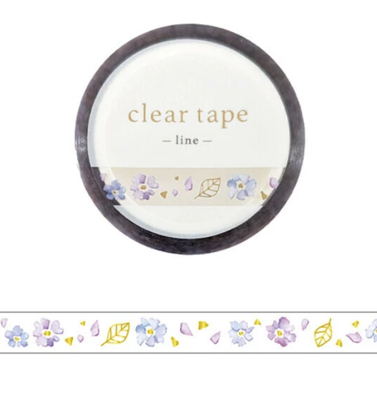 Mind Wave Washi Tape – Line Flower - Blesket Canada