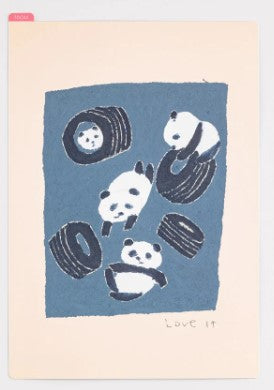 Hobonichi Pencil Board - A5 - Jin Kitamura: (Love it 'Panda') - Blesket Canada