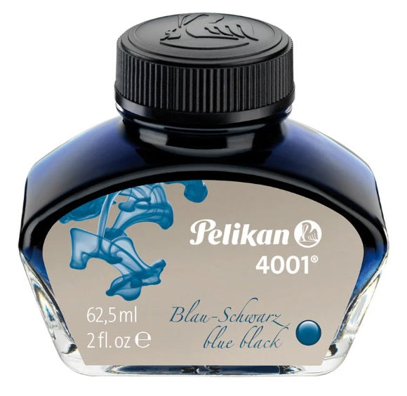 Pelikan 4001 Fountain Pen Ink 62.5ML - Blue Black - Blesket Canada