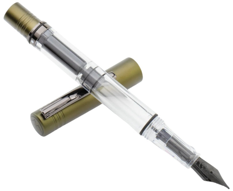 Monteverde USA MP1 Piston Olive Green Fountain Pen + 15 ml Ink Bottle Set - Blesket Canada