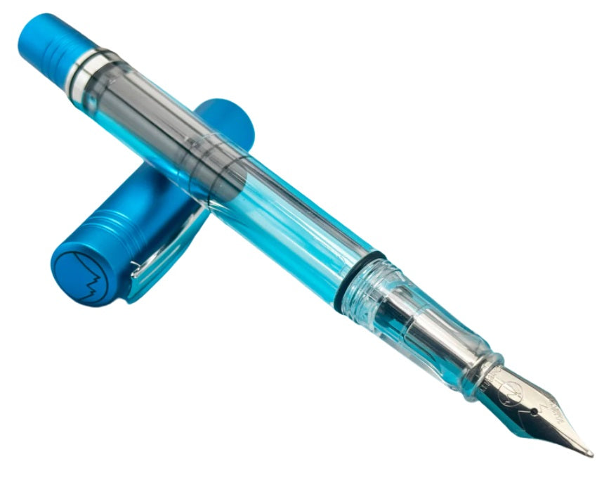 Monteverde USA MP1 Piston Bright Blue Fountain Pen + 15 ml Ink Bottle Set - Blesket Canada