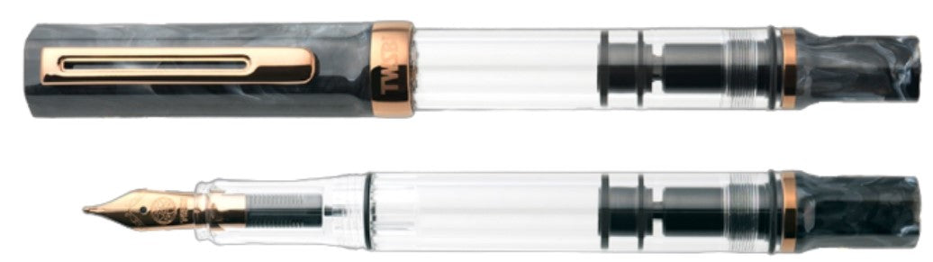 TWSBI ECO Fountain Pen – Black Marble with Bronze Trim - Blesket Canada