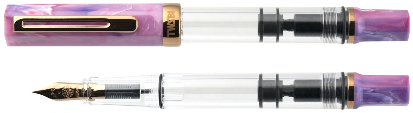 TWSBI ECO Fountain Pen – Fluorite Purple with Bronze Trim - Blesket Canada
