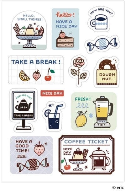 SANBY Eric Stickers – Multi-Use Stickers - TEA TIME - Blesket Canada