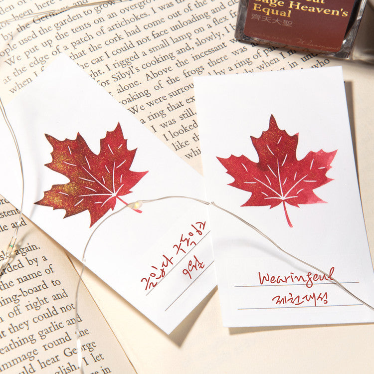 Wearingeul Leaf Color Swatch - 50 Cards - Vertical - Blesket Canada