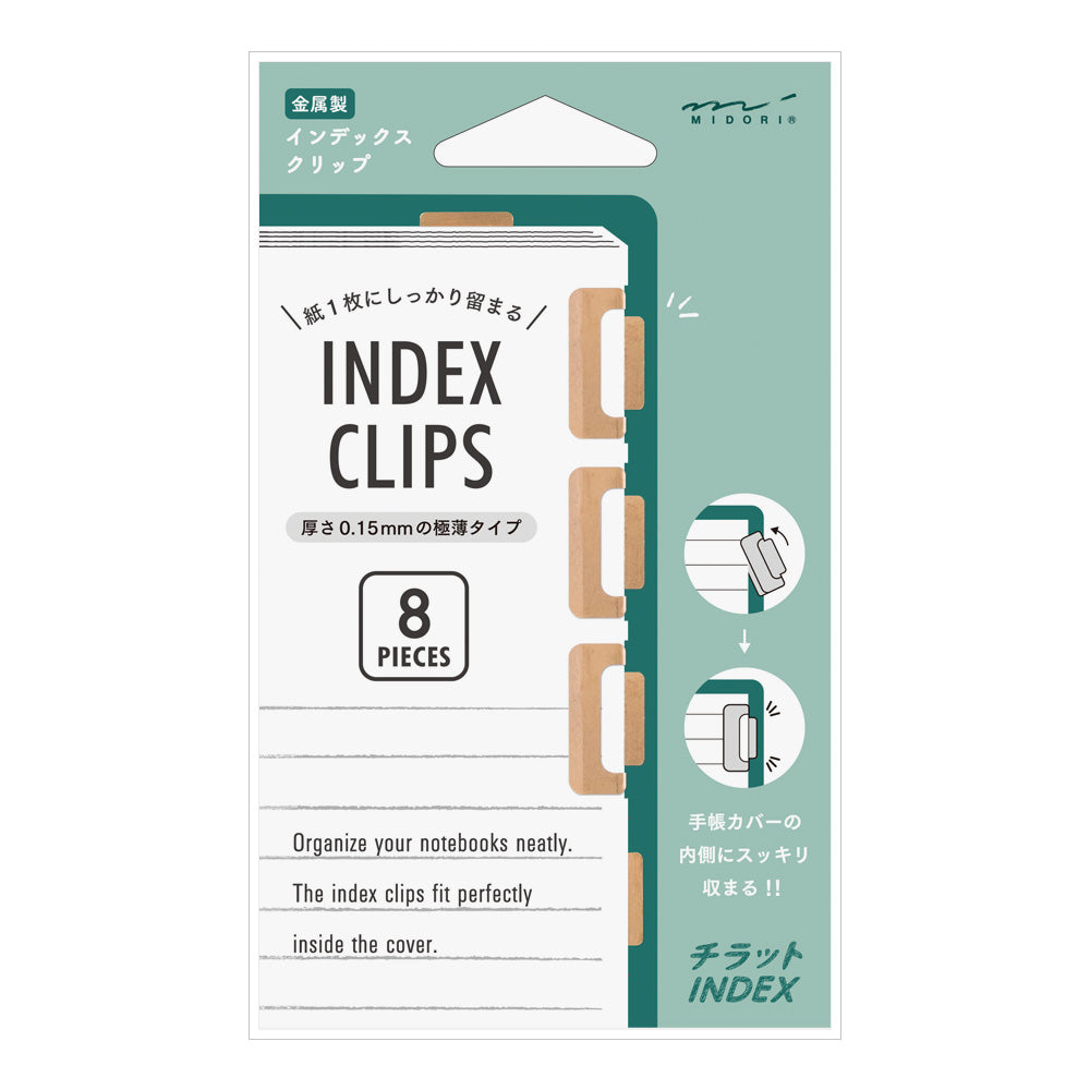 Midori Index Clip Chiratto Orange - Blesket Canada