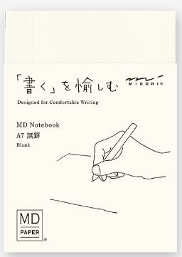 Midori MD Notebook - A7 Blank - Blesket Canada