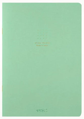 Midori Notebook Color Dot Grid - A5 - Green - Blesket Canada