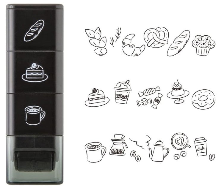 Midori Paintable Stamp Roller - Cafe - Blesket Canada