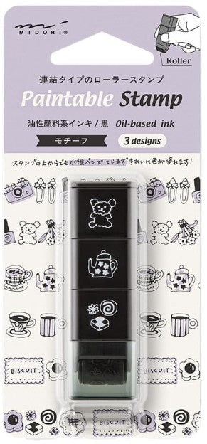 Midori Paintable Stamp Roller - Motif - Blesket Canada