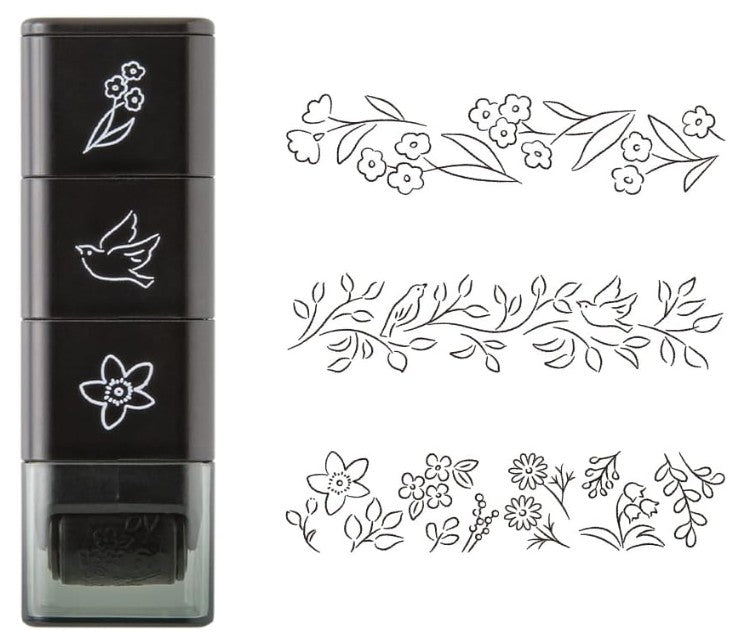 Midori Paintable Stamp Roller - Plant - Blesket Canada