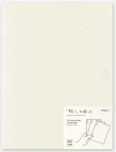 Midori MD Notebook Light - A4 Variant Blank 3 pack - Blesket Canada