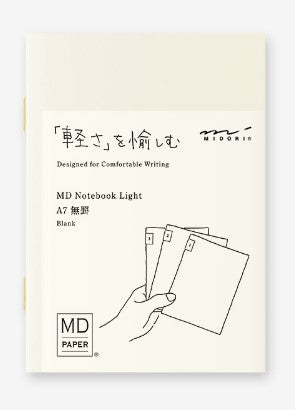 Midori MD Notebook Light - A7 Blank 3 pack - Blesket Canada