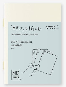 Midori MD Notebook Light - A7 Grid 3 pack - Blesket Canada