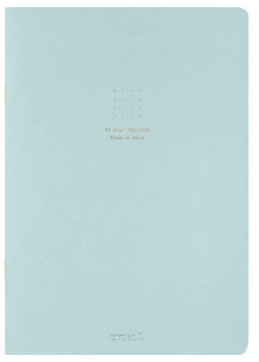 Midori Notebook Color Dot Grid - A5 - Blue - Blesket Canada