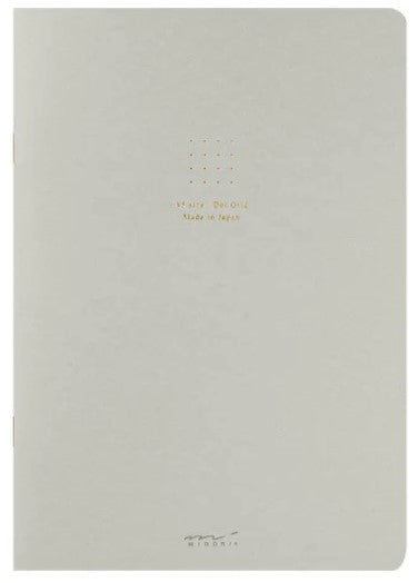 Midori Notebook Color Dot Grid - A5 - Grey - Blesket Canada