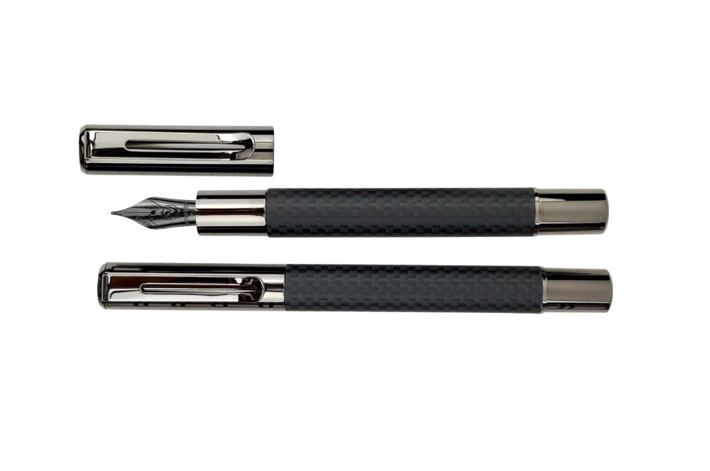Monteverde USA Ritma Fountain Pen – Matte Carbon Fibre - Blesket Canada
