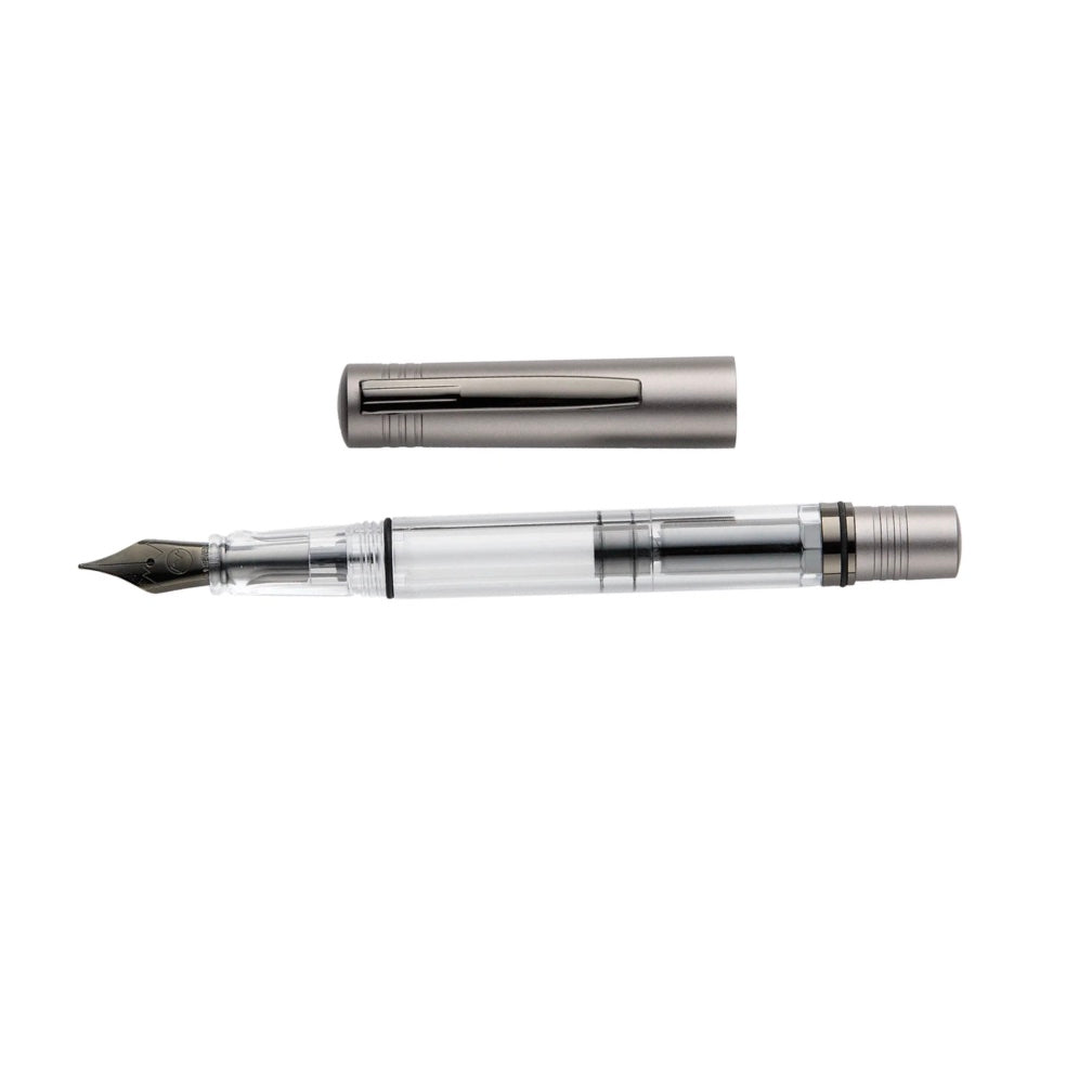 Monteverde USA MP1 Lock-It Piston Technology Fountain Pen Coal Grey - Blesket Canada