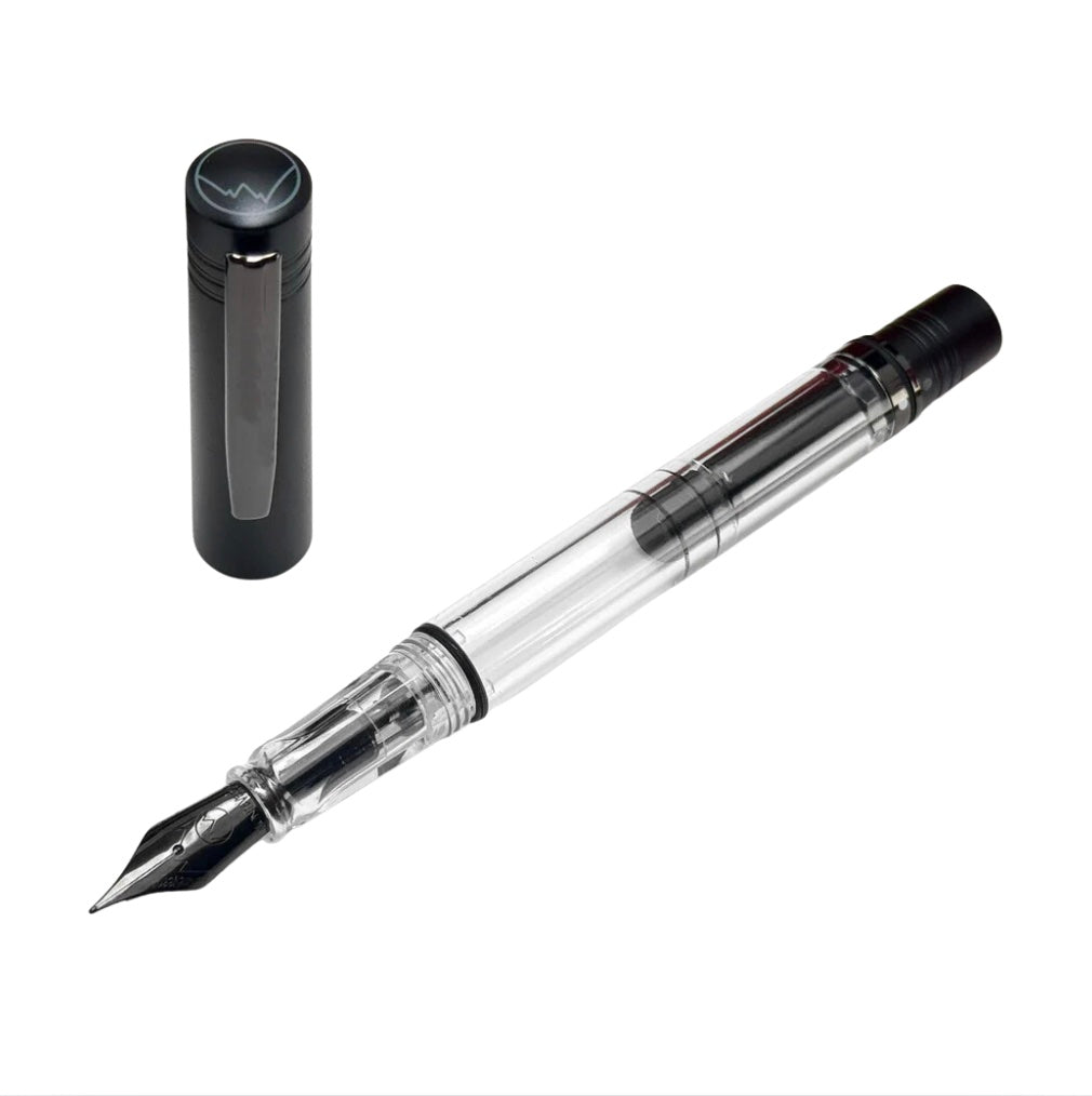 Monteverde USA MP1 Lock-It Piston Technology Fountain Pen Black Noir - Blesket Canada