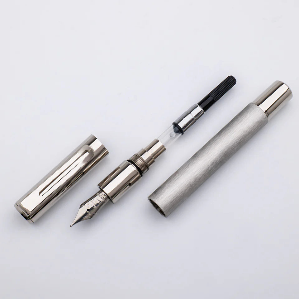 Monteverde USA Ritma Fountain Pen – Brushed Stainless Steel - Blesket Canada