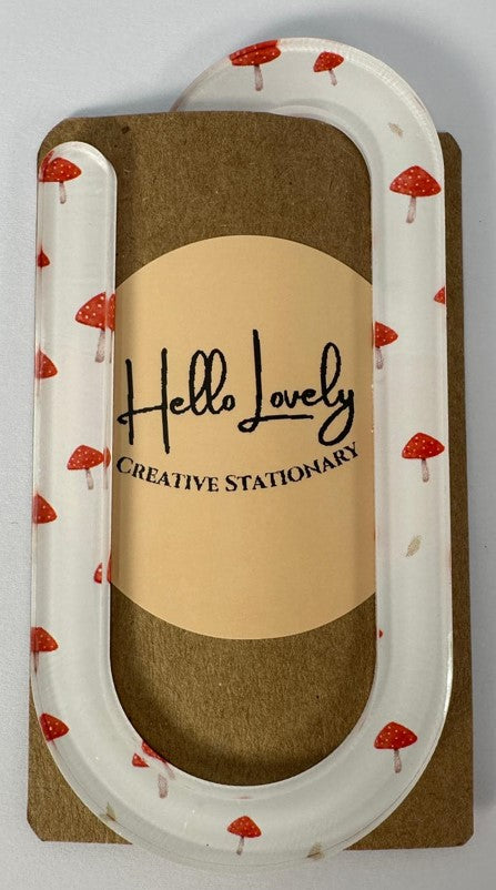 Hello Lovely Creative Stationery Bookmark Clip - Blesket Canada