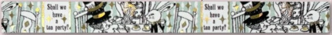 Kirapika Mysterious Alice Masking Tape - Funny Tea Party - Blesket Canada