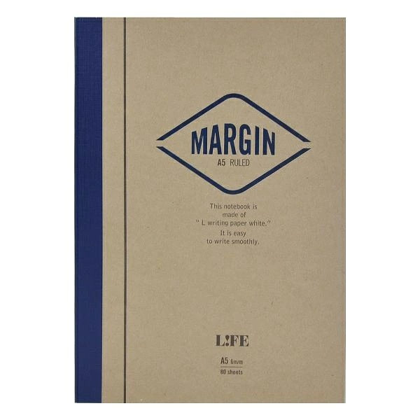 Life Margin A5 Lined Notebook (80 Sheets) - Blesket Canada