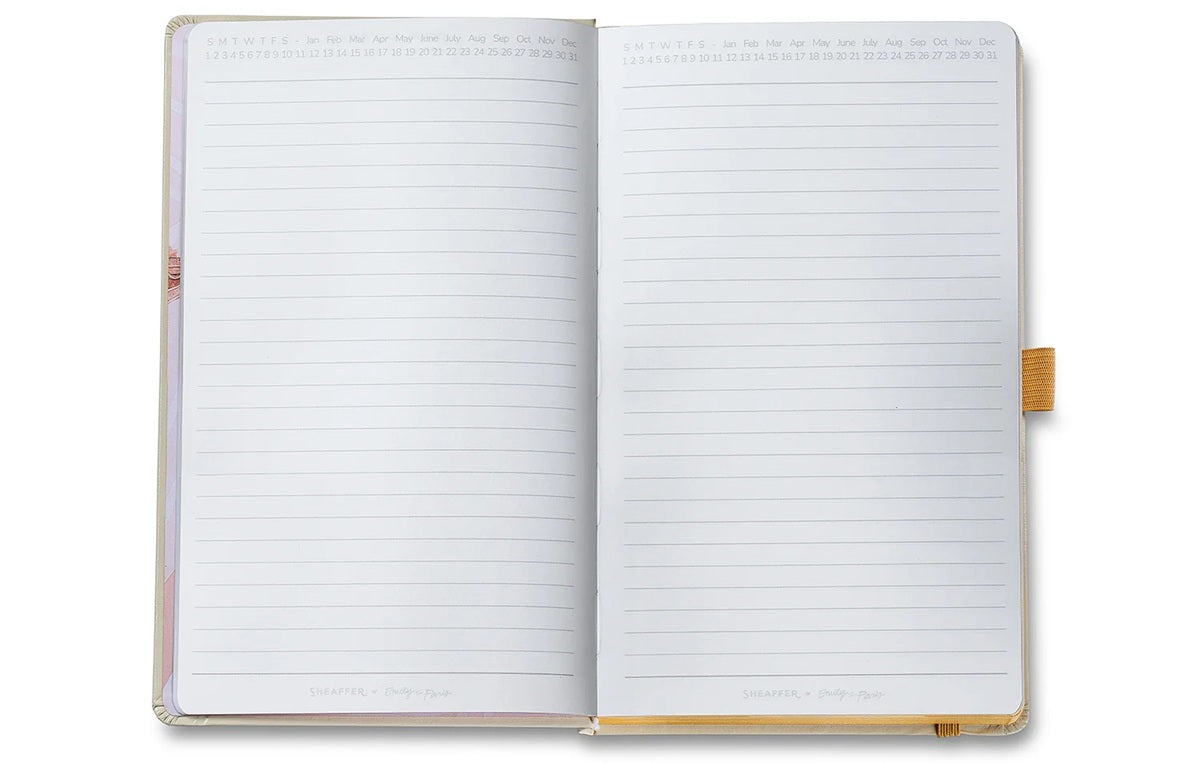Sheaffer x Emily in Paris Journal Notebook Medium  – Beige, 144 Pages - Blesket Canada