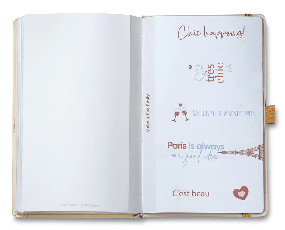 Sheaffer Emily in Paris Journal Notebook Small  – Beige (144 Pages) - Blesket Canada