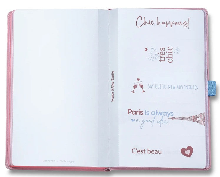 Sheaffer x Emily in Paris Journal Notebook Medium  – Pink, 144 Pages - Blesket Canada