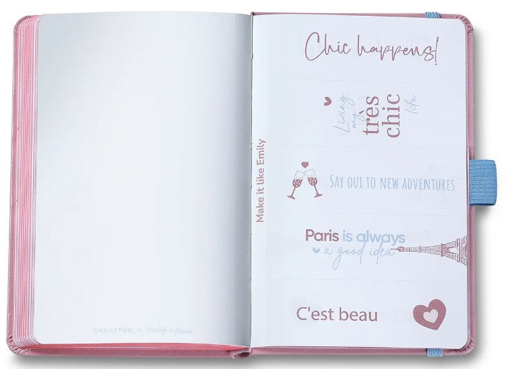 Sheaffer x Emily in Paris Journal Notebook Small  – Pink, 144 Pages - Blesket Canada